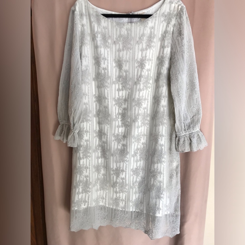 Sundance long sleeved embroidered dress